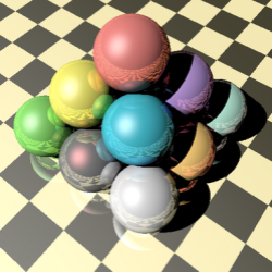 The first objective was to visualize spheres and planes by ray tracing technique. Then, applying local lighting for directional light and point light sources using the BRDF model to the scene. (C++/OpenGL M1 3D World course)